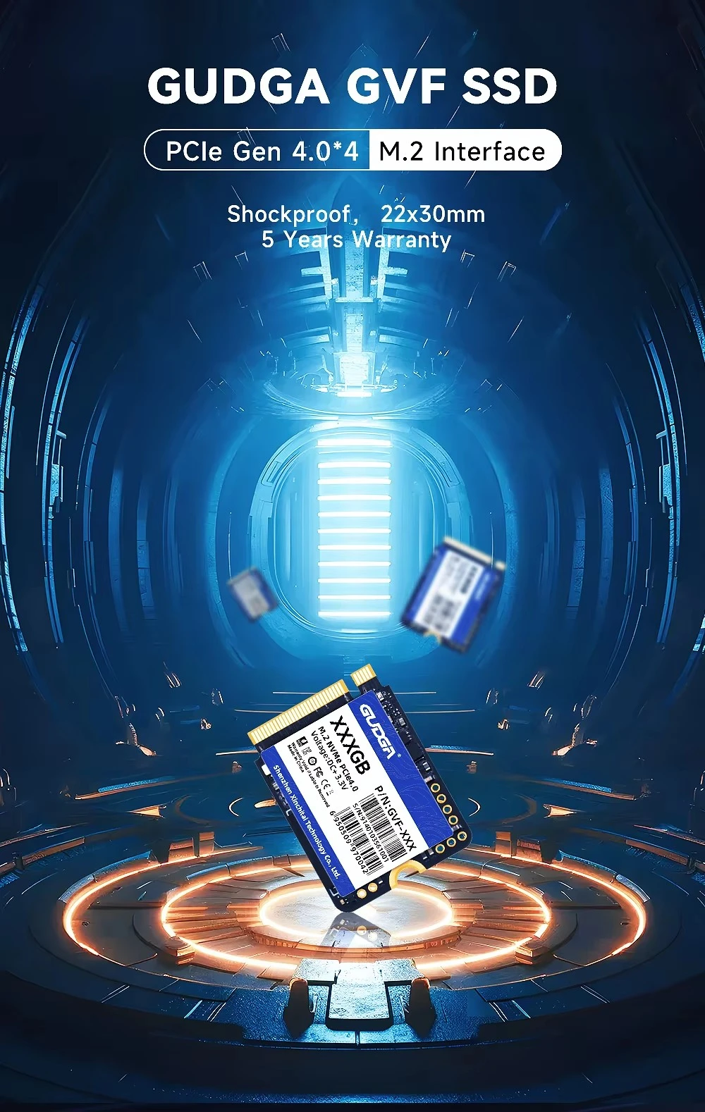 High Speed M.2 2230 PCIE 4.0 SSD with 5000MB/s Read